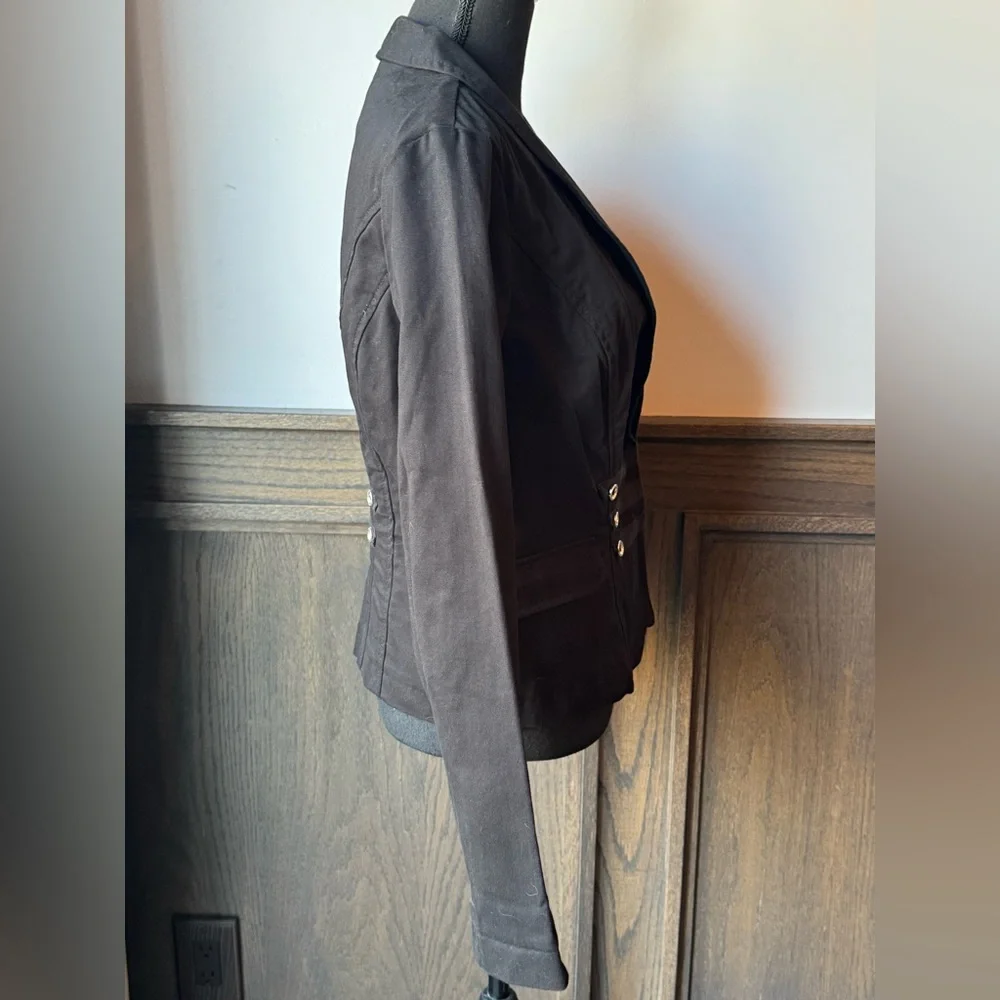 CAbi Black Structured Military-Inspired Blazer Jacket - Picture 4 of 7